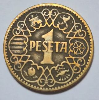 Lote de 120 monedas 1 peseta 1944