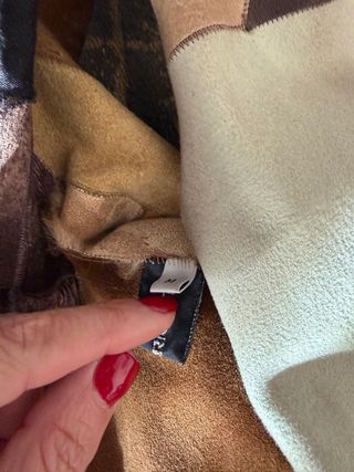 Lujoso abrigo vintage piel patchwork Gilles Ricart