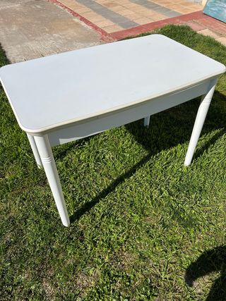 Mesa de Cocina Blanca extensible