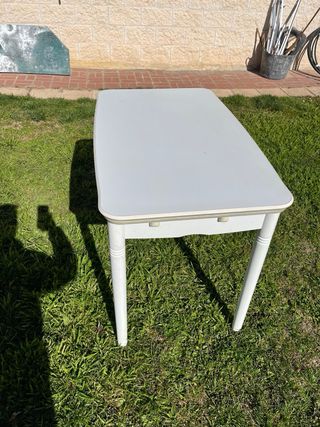 Mesa de Cocina Blanca extensible