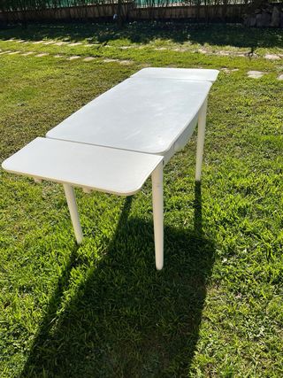 Mesa de Cocina Blanca extensible