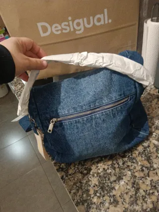 Bolso hombro denim Desigual