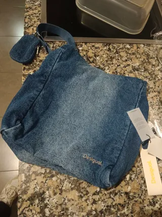 Bolso hombro denim Desigual