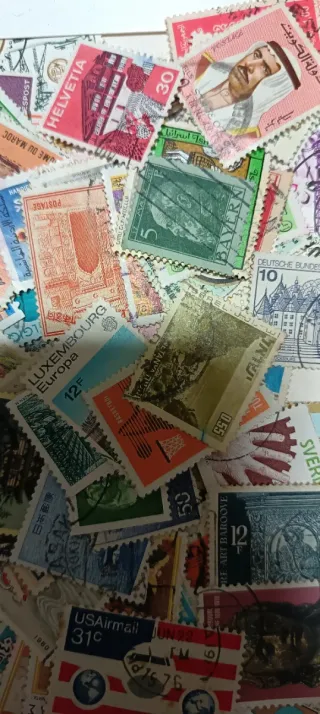 500 sellos de todo el mundo sin repetir