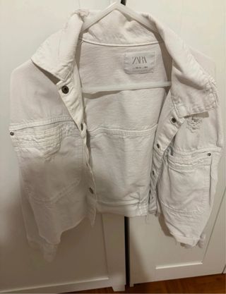 Casaco blusao ganga branco