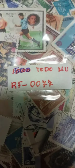 500 sellos de todo el mundo sin repetir