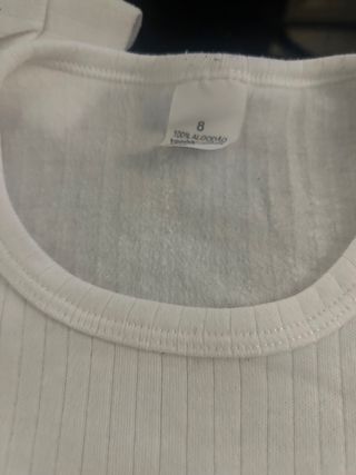 Pack 2 Camisetas Interiores Talla 8