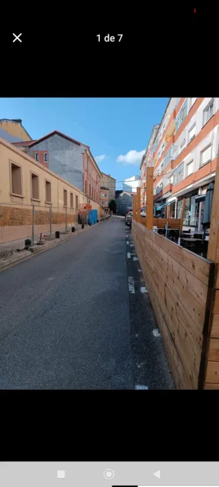 Cierre de terraza de madera tratada para exterior