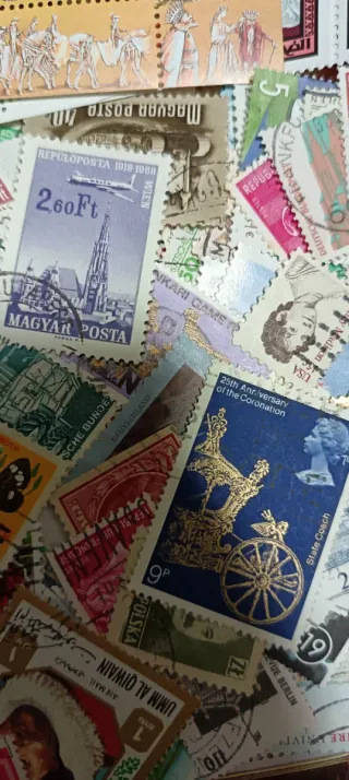 500 sellos de todo el mundo sin repetir