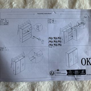 Mobile per bagno con specchi 80cm x 60cm