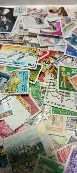 500 sellos de todo el mundo sin repetir