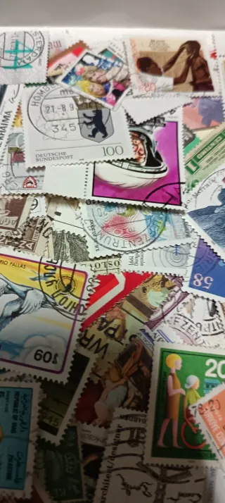 500 sellos de todo el mundo sin repetir