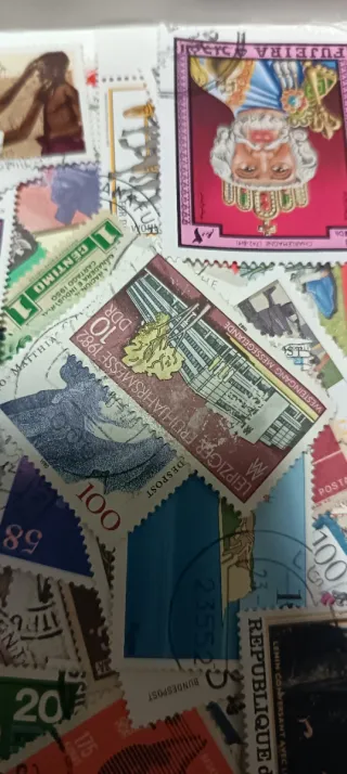 500 sellos de todo el mundo sin repetir