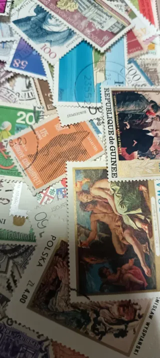 500 sellos de todo el mundo sin repetir