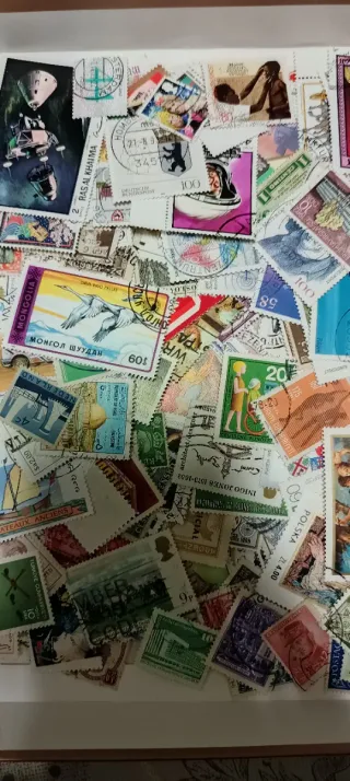 500 sellos de todo el mundo sin repetir