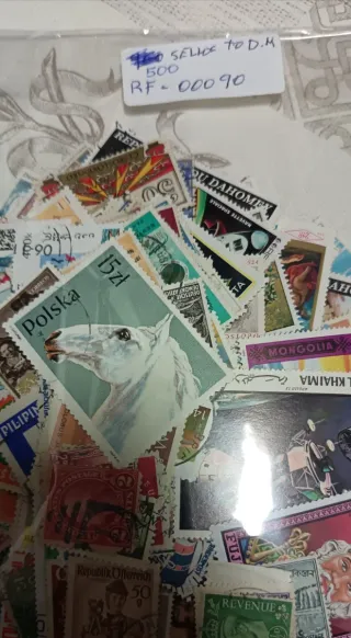 500 sellos de todo el mundo sin repetir