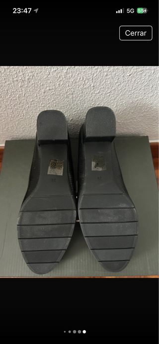 Zapatos tacón negros talla 39 QH