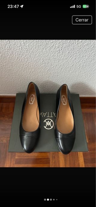 Zapatos tacón negros talla 39 QH