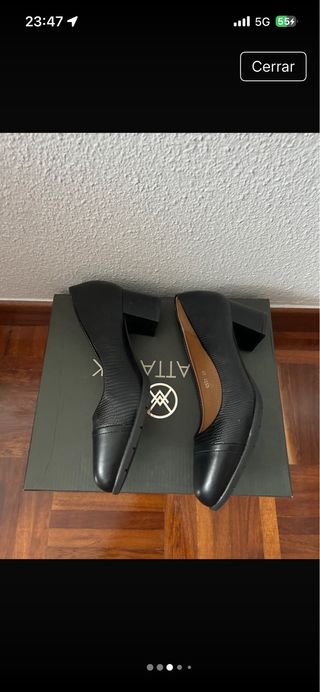 Zapatos tacón negros talla 39 QH
