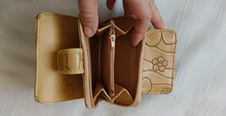 Monedero piel compacto