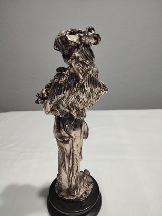 Figura decorativa stile Art Nouveau - bagno argento