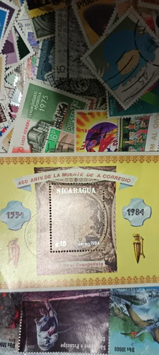 500 sellos de todo el mundo sin repetir