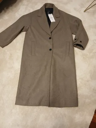 Abrigo Con Lana Zara