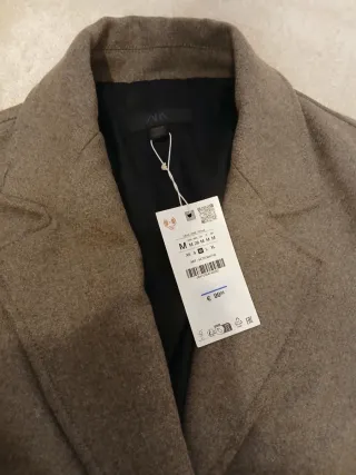 Abrigo Con Lana Zara