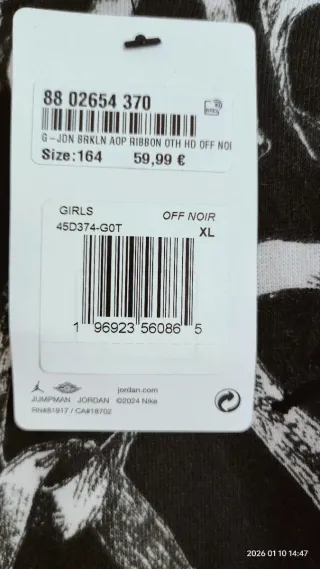 sudadera unisex de la marca Jordan Nike