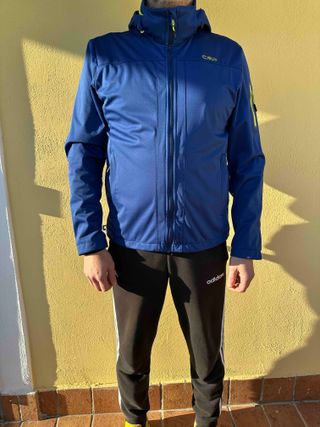 Giacca outdoor Softshell CMP Blu & Lime Taglia 48