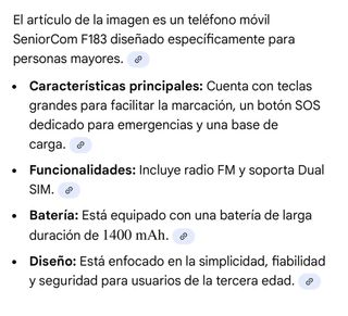 SeniorCom F183 telefono