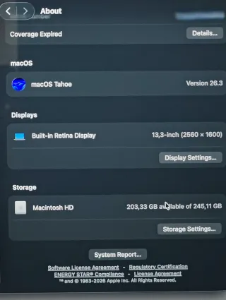 MacBook Pro M1 2020 13" 16GB