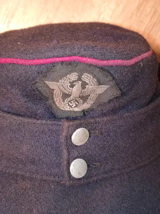 Militaria M 43 Boné da polícia civil Wehrmacht