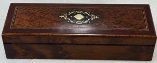 ANTIGUA CAJA GUANTERA NAPOLEÓN FRANCIA SIGLO XIX