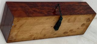 ANTIGUA CAJA GUANTERA NAPOLEÓN FRANCIA SIGLO XIX