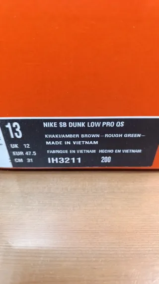 NIKE SB DUNK LOW T47.5