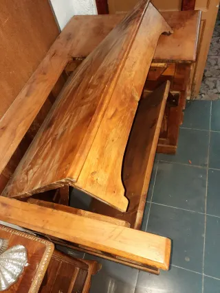 Escritorio argentino antiguo reclinable