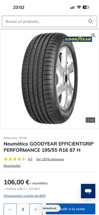 Neumáticos goodyear