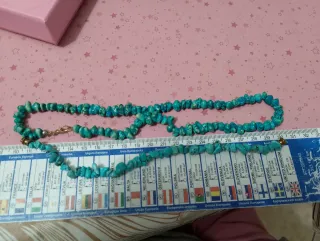 Set collana e bracciale in pasta di turchese