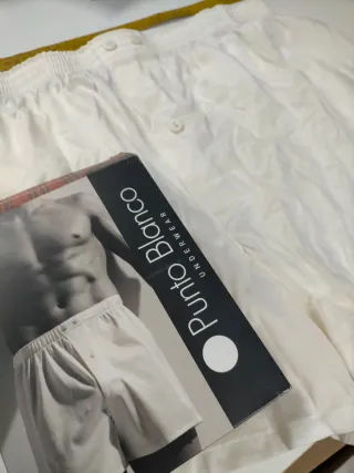 Boxer algodón 100% Punto Blanco Hilo Escocia L 52