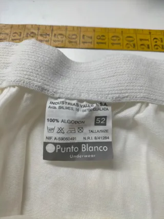 Boxer algodón 100% Punto Blanco Hilo Escocia L 52