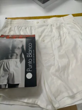 Boxer Hilo de Escocia Punto Blanco algodón 100% M