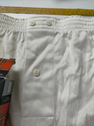 Boxer Hilo de Escocia Punto Blanco algodón 100% M
