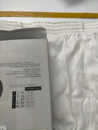 Boxer Hilo de Escocia Punto Blanco algodón 100% M