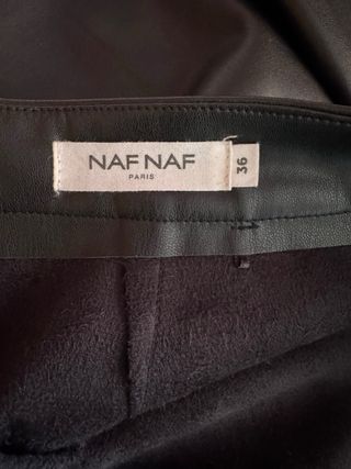 Minifalda piel sintética Naf Naf