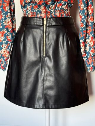 Minifalda piel sintética Naf Naf