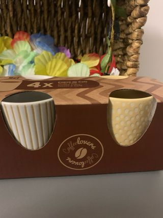 Conjunto de 4 copos café
