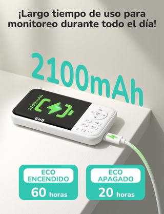 Vigilabebés con cámara y pantalla HD de 3,2"