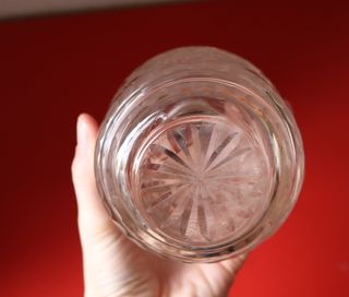 2 Antiguos objetos tocador cristal dorado