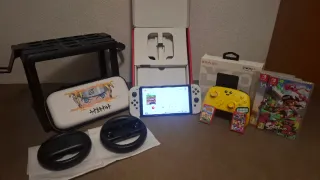 Pack Nintendo Switch OLED + 5 Juegos + Accesorios!